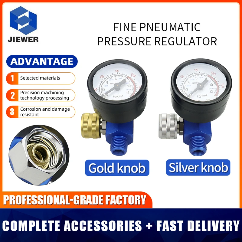 

Paint Spray Gun 1/4NPT HVLP Sparyer Regulator Air Pressure Gauge Regulator Pneumatic Tool Accessories