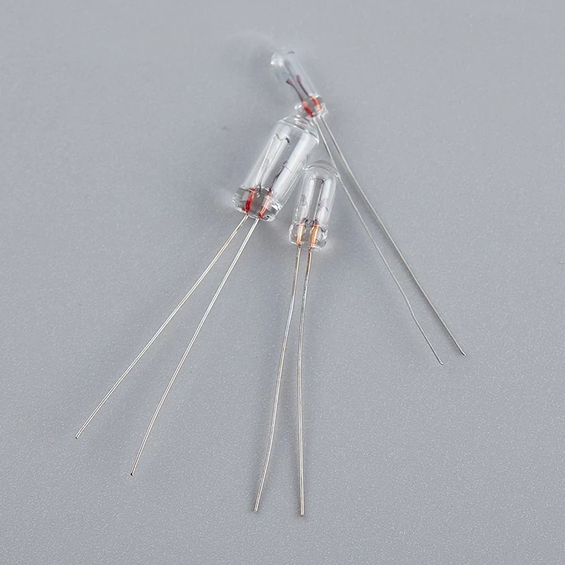 10/25/50pcs/lot Miniature 0.07A 3mm 4mm 5mm 3V/6V/9V/12V/24V Mini Lamp Light Bulb Edison Incandescent Filament Rice