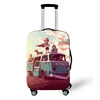 Car Cartoon Thick Stretch Cloth Luggage Cover Trolley Case Dust Cover Suitcase 19-32 Inch Luggage Protctive Travel Accessories 2