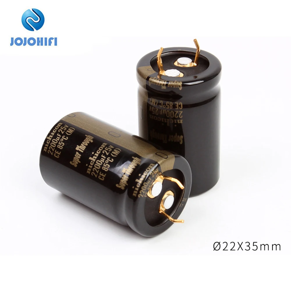 2pcs-6pcs Nichicon 2200uF 25V 22x35mm KG Super Through Pitch 10mm 85 ℃ 25V/2200uf Audio Electrolytic Capacitors 2pcs 80v 2200uf 22x35mm 22x40mm 25x30mm 25x35mm pitch 10mm 2200uf 80v nichicon horn fever audio capacitors