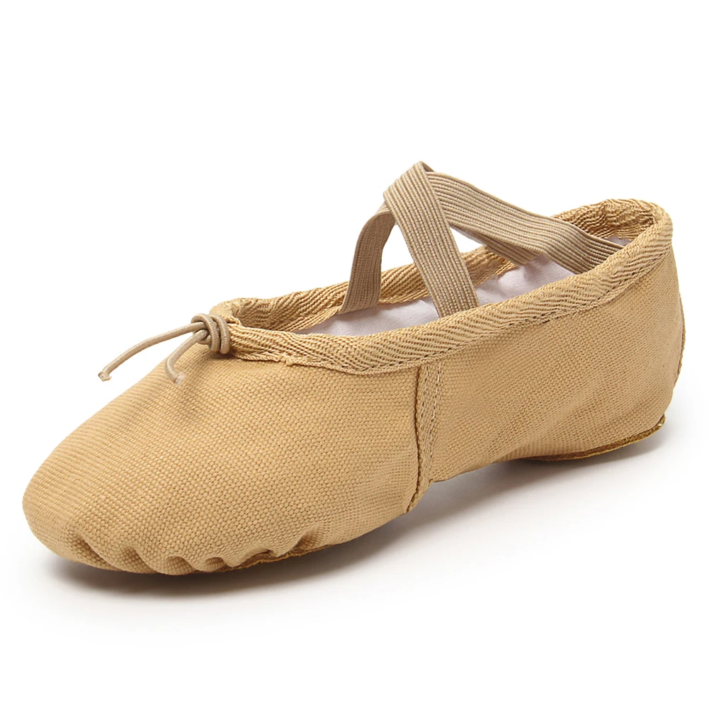Stylish Canvas Ballet Slippers for Girls and Women - Black & Pink
