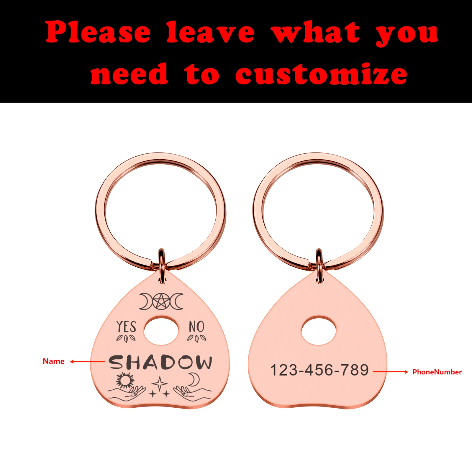 Custom Anti-lost Dog ID Tags Planet Gift for Personalized Pets Collar Tags  for Dog Owner