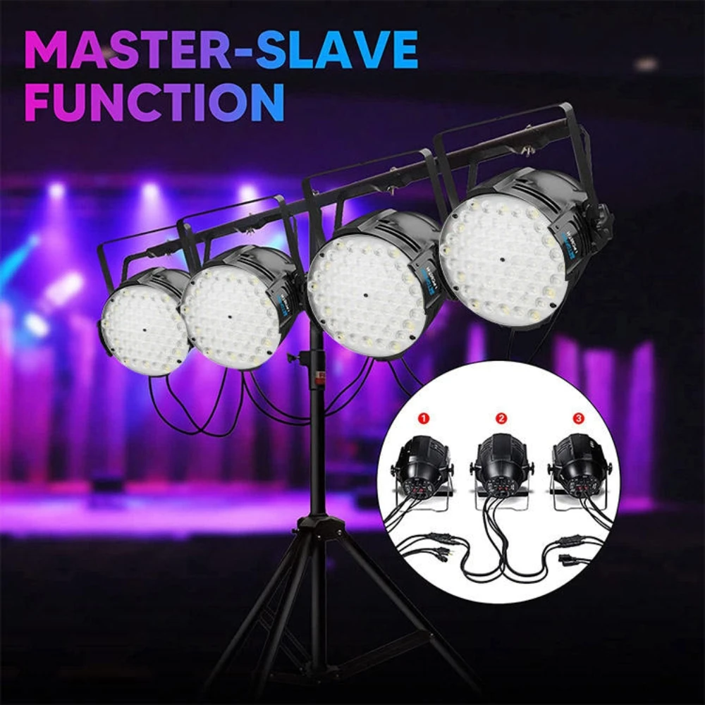스탠드가 있는 빅 디퍼 LED 파, DMX512, 서라운드 컨트롤 디스코 라이트, 무대 조명, 웨딩 파티, 멀티 퍼푸소 홀, LP001, 60*3W