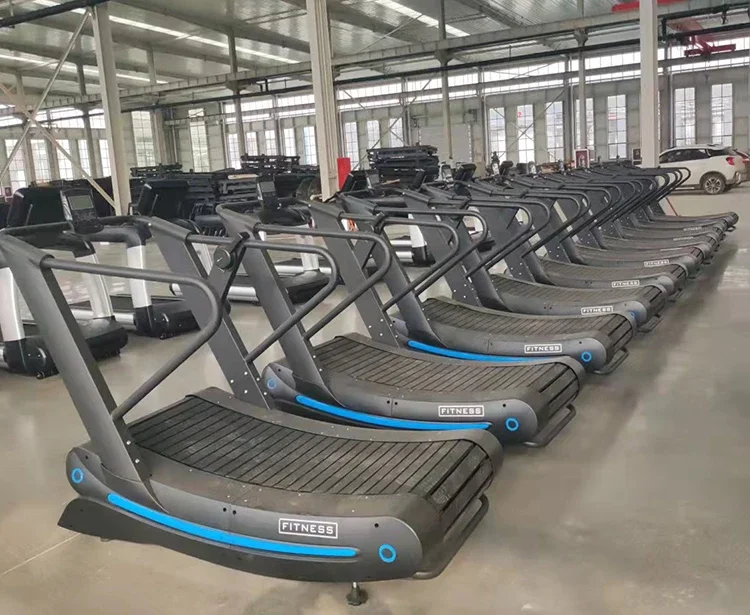 No-Motor Curved Unpowered Treadmill: The Go-to Fitness Equipment for Home, Supporting Daily Body Workouts