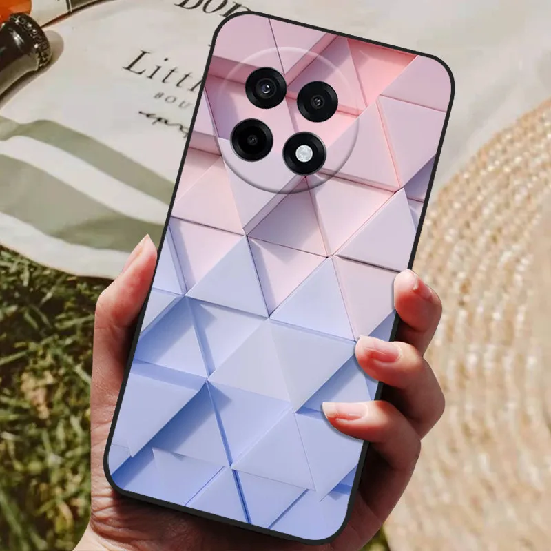 Sleek Black Soft Silicone Phone Case with Cute Cartoon Design