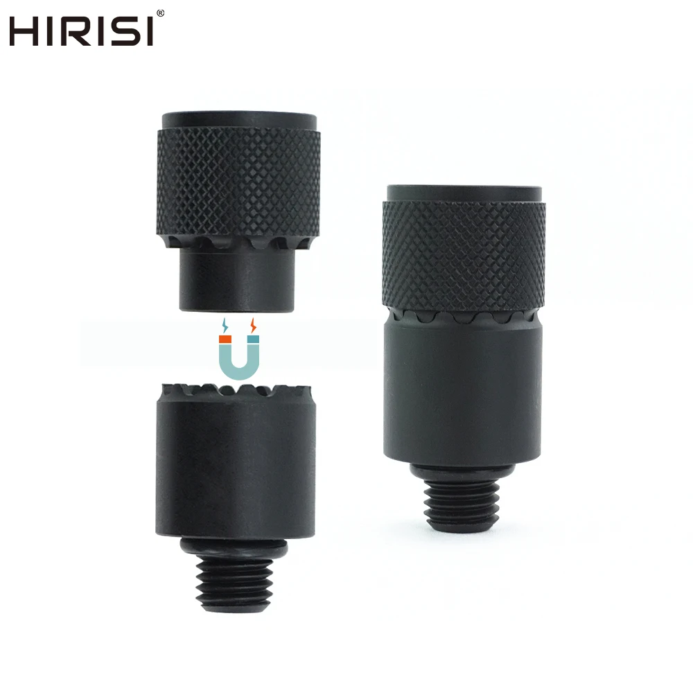 Connecteur à changement rapide en aluminium Hirisi pour alarmes de pêche à la carpe et rod pod AQ210