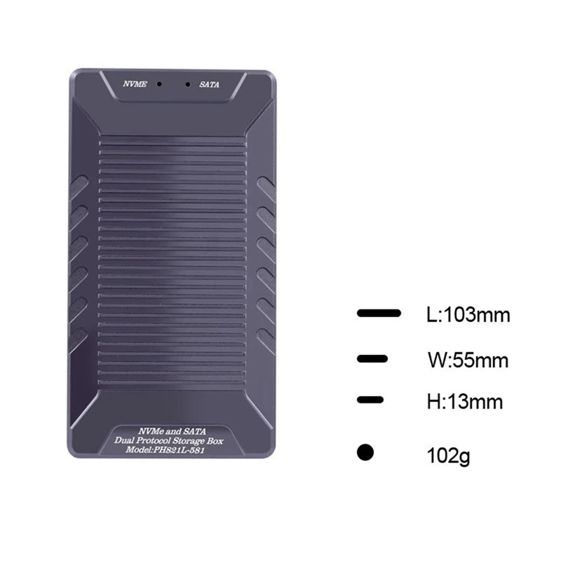  丮 ϵ ̺ ڽ, M.2 NVME SATA NGFF SSD Ŭ,  ũ, USB3.2 ũ ׷, ˷̴ ձ, 10Gb