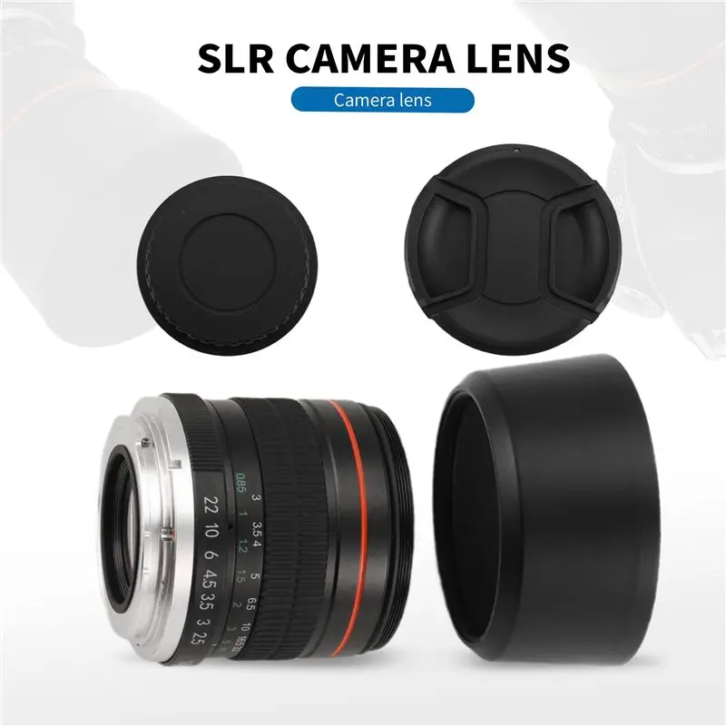 ELECT-85mm F1.8 카메라 렌즈 (캐논용) F1.8 대구경 고정 초점 인물 사진 매크로 수동 초점 SLR 카메라 렌즈
