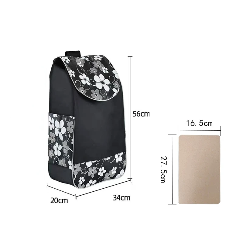 Colorful Waterproof Shopping Bag for Trolley Large Capacity Supermarket Shopping Purchase Storage Bag for Shopping Carring Cart