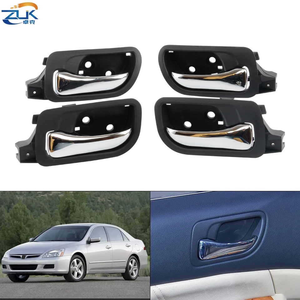 Zuk Maniglia Interna Cromata Per Portiera Interna Per Honda Accord 2003 2004 2005 2006 2007 Cm4 Cm5 Cm6 7A Generazione