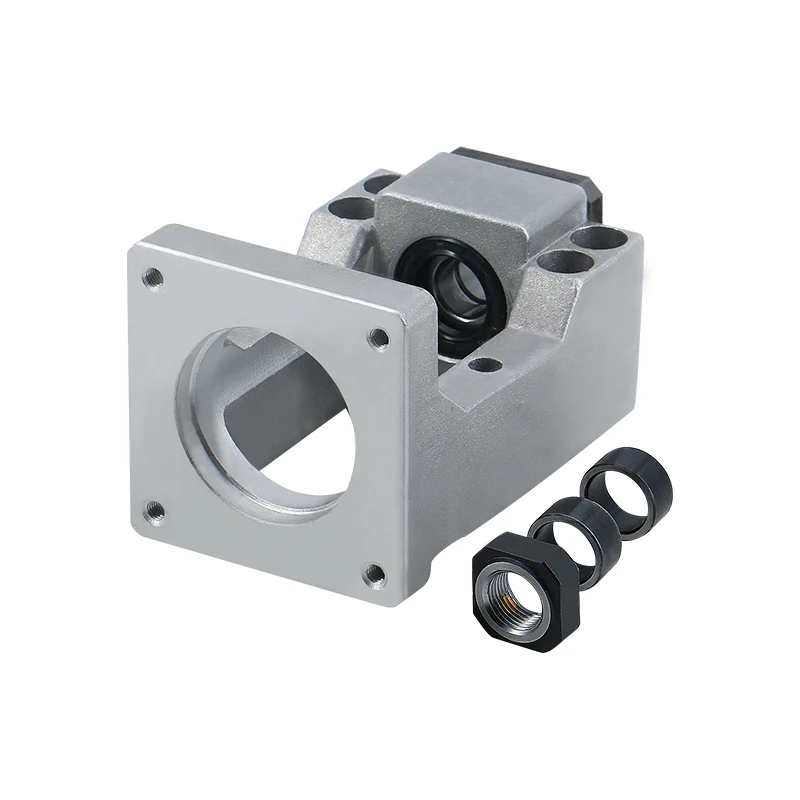 Motor Mounting Bracket HM12-57 Aluminum Stepper Motor Seat Support Ballscrew SFU16 And Nema23 Engines Integrated Motor Bracket