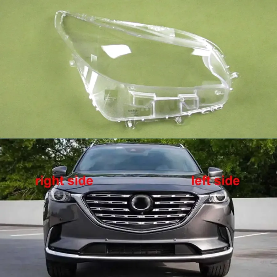 

For Mazda CX-9 CX9 2016-2021 Headlight Lens Cover Transparent Lampshade Headlamp Shell Plexiglass Auto Replacement Parts