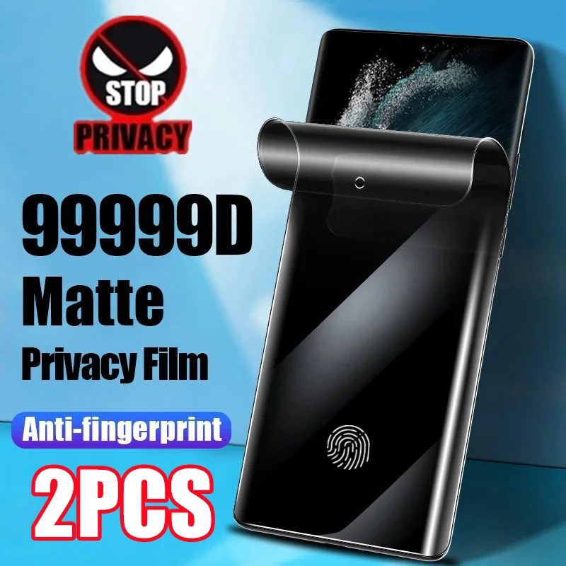 12Pcs Matte Ceramic Privacy Screen Protectors for Samsung Galaxy S21 S20 S22 Ultra FE Note 20 9