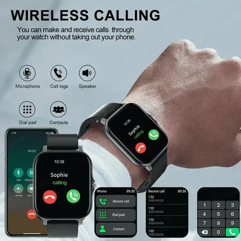 2026 New Smart Watch Bluetooth Talking Blood Oxygen/Blood Pressure Monitor Smart Watch for Women Men Holiday Gift 4
