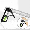 300mm Square Right Angle Ruler Protractor Adjustable Woodworking Tools Angle Ruler Measuring Tools Combination Spirit Level 1