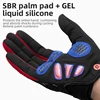 ROCKBROS Spring Autumn Cycling Gloves Breathable Full Finger Gloves Touch Screen Shockproof SBR Pad Men Women MTB Bicycle Gloves 4