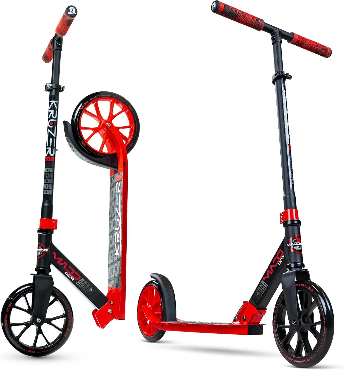 Gear Metro 200 Folding Adult & Teen Scooter-Adjustable, Lightweight, 2-Wheel Commuter Scooter with Large Smooth Rolling W