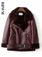 Lokomottiva tal-pil Retro b'ċinturin Irkib Ġakketta tan-Nisa tax-Xitwa Lapel ikkuttunat Saħħan Iswed Zip Chic Female Coat Tops Uellow