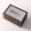 Elegant Wooden Tissue Box Holder - Classic Style Tabletop Decor for Living Room Dining Table - with Sliding Lid for Easy Access 6