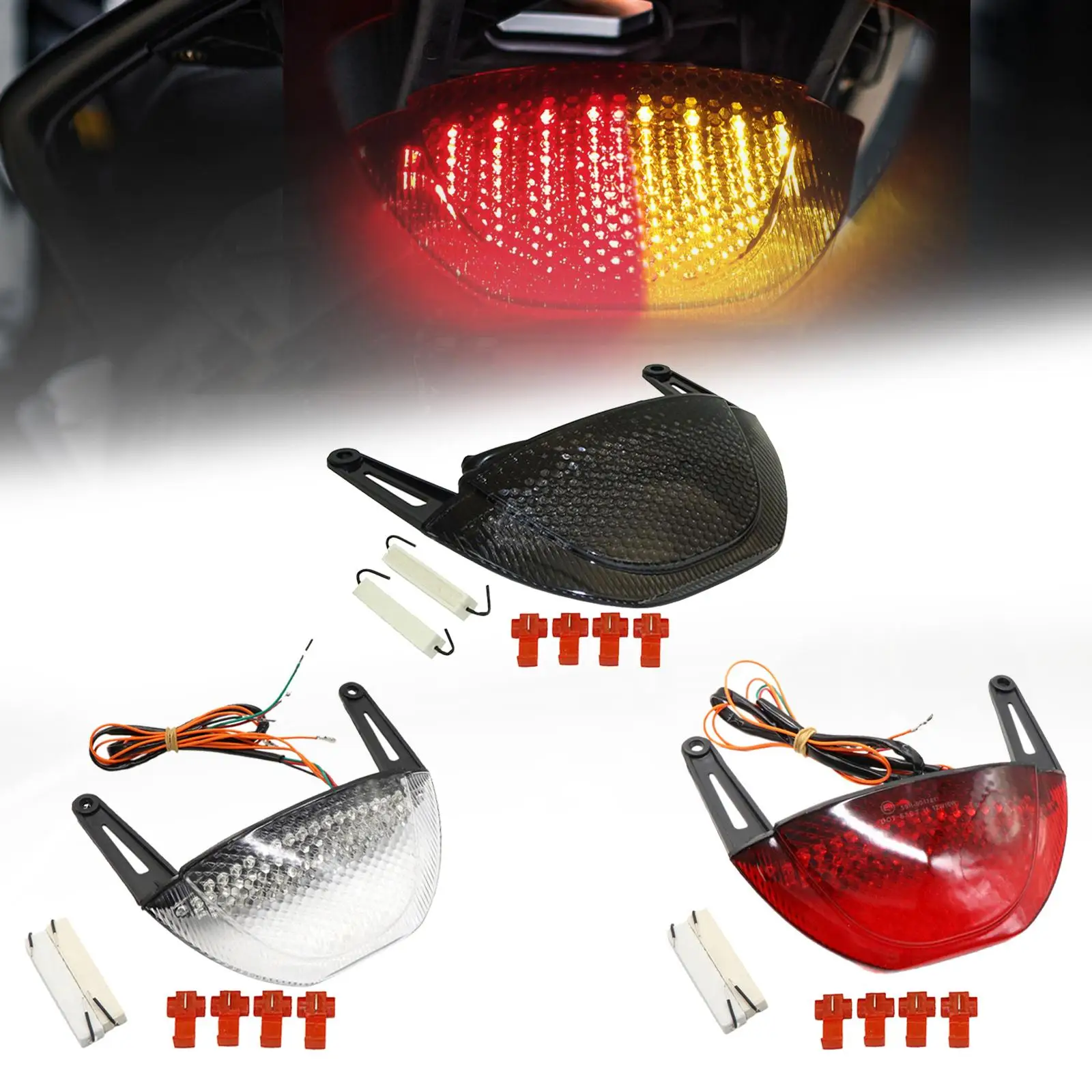 혼다 CBR600rr 08-12 용 LED 후미등, 오토바이 액세서리