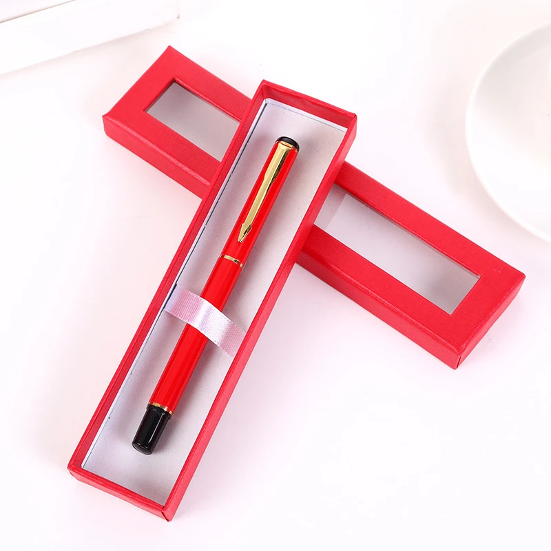 10pcs Pen Box Transparent Window Paper Packaging Gift Gel Pen Box Pencil Cases Boxes Packaging Jewelry Gift Pencil pencil cases stationery box