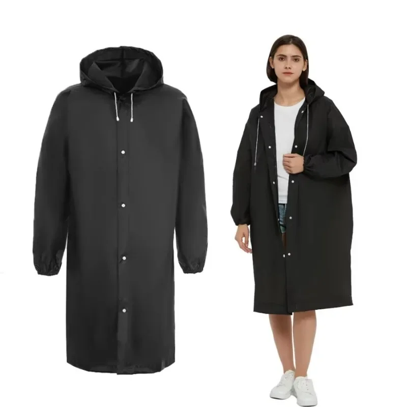 Raincoat Poncho Portable EVA Raincoats for Adults Reusable Rain Ponchos