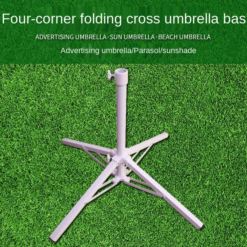 

Outdoor Sun Umbrella Base Stand Portable Beach Patio Fishing Parasol Ground Bracket Folding Steady Umbrella Holder 3.4cm Pole