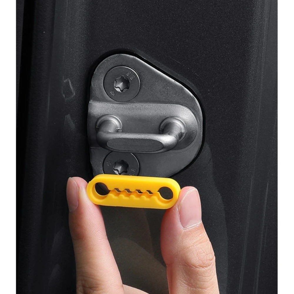 Leapmotor C10 C16 C11 C10 B01 T03 자동차 도어 잠금 장치 실리콘 충격 패드 충돌 방지 버퍼 보호 커버 액세서리에 적합