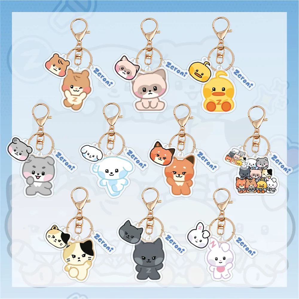 

Kpop ZEROBASEONE ZB1 Keychain Albums Acrylic Key Chains HANYUJIN ZHANGHAO KIMJIWOONG Keyring Bag Backpack Pendant Accessories