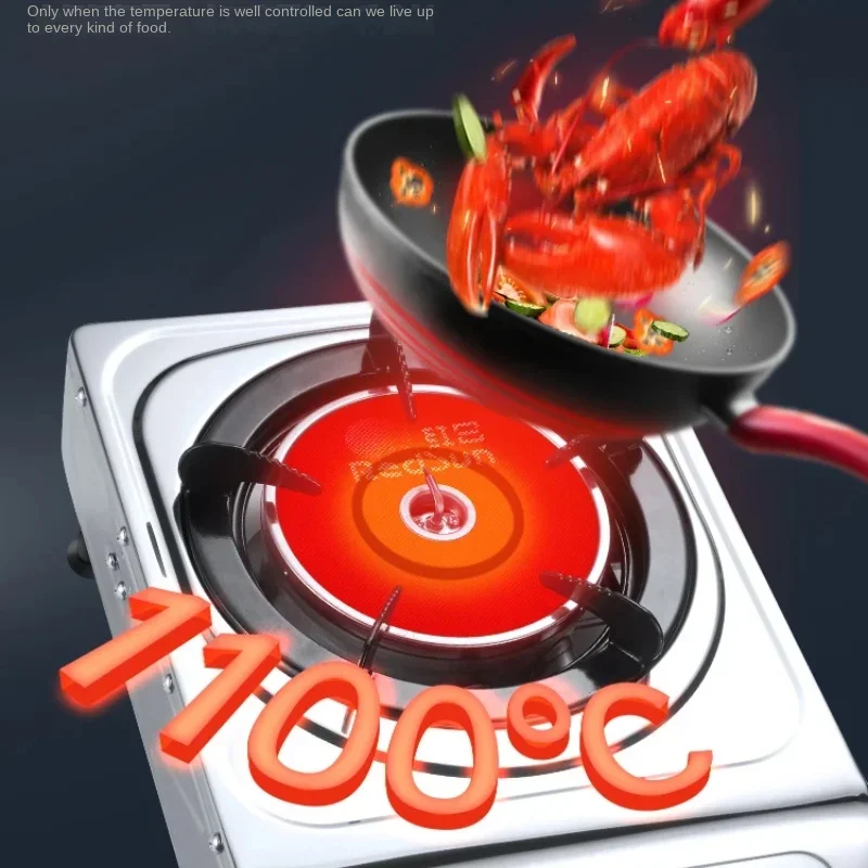 Red Sun Infrared Concentrated Energy Fierce Home Desktop Single Stove Natural Gas Liquefied Gas Saving Non Black Pot Stove ED3