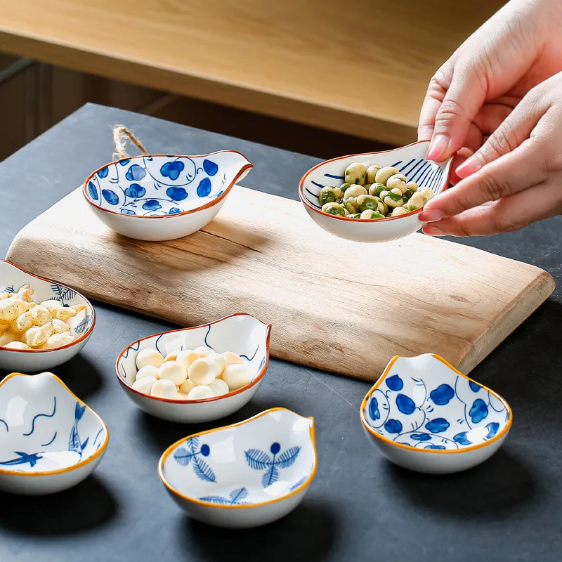Japanese Creative Storage Dipping Saucer Dish Snack Plate Seasoning Plate Home Condiment Dish Kitchen Supplies Dropshipping