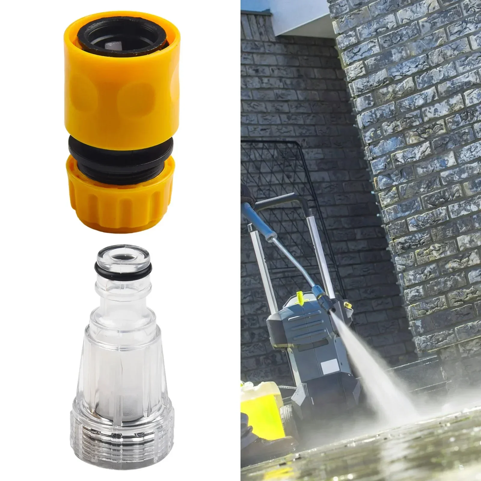 Washer Adapter Water Connector Car Cleaner Fitting For Car High Pressure Washer Hose Nozzle Outlet Parts Pipe Pressure