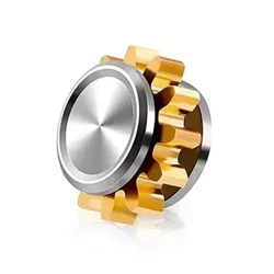 Compact Metal Gear Fidget Spinner - Stress Relief Toy (1PCS Silver)