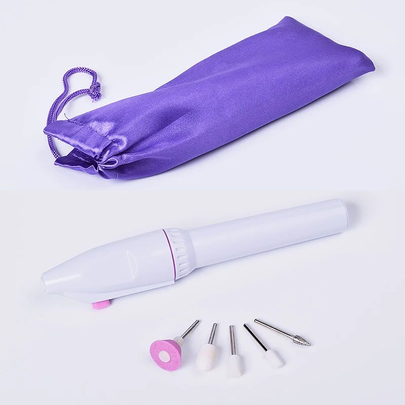 1~10PCS In 1 Professional Mini Electric Nail Drill Kit Battery Nail Art Exfoliating Polishing Nail Polishing File Pen Tool 3