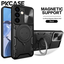 Durable Shockproof Magnetic Stand Case with Enhanced Protection for Galaxy A37 (Black)
