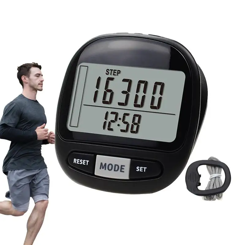 

Портативный счетчик шагов, точное отслеживание шагов, 7-дневная память, простой счетчик шагов, точное отслеживание шагов, 3D-датчик, большая технология