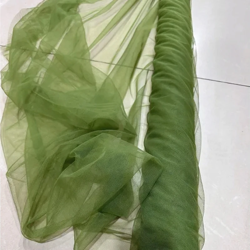 Avocado Sage Green Soft Tulle Fabric for Wedding and DIY Decorations