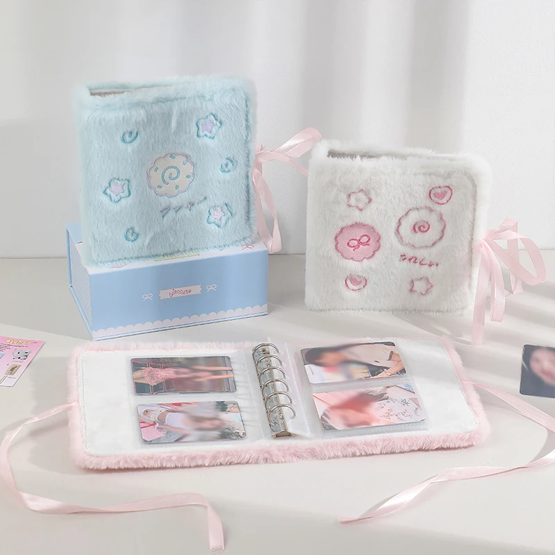 ★、バラ売り可能、ファイル A7 Plush Binder Photo Album Cover Star Cute Korea Kpop