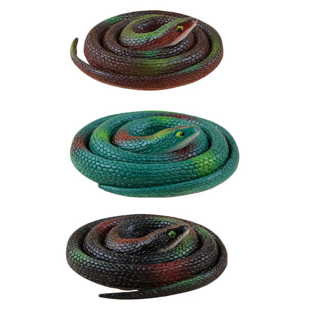 Fake Rubber Toy Snake Black Fake Snakes Simulation Snake whole Person Toy цена и фото