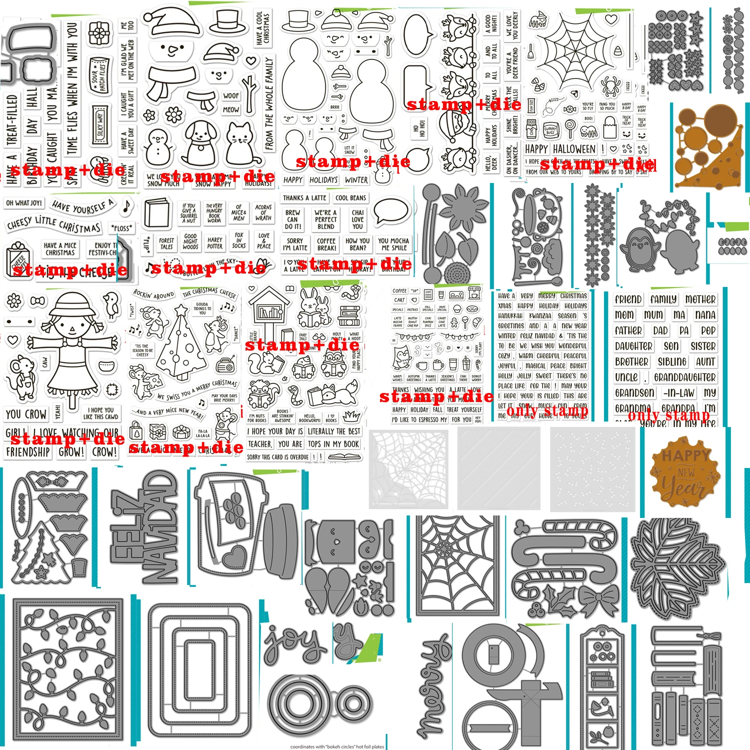 New 2024 Metal Cutting Die Suitable For Seasonal DIY Photo Album Scrapbook Creative Greeting Card Making Decorative Square Frame