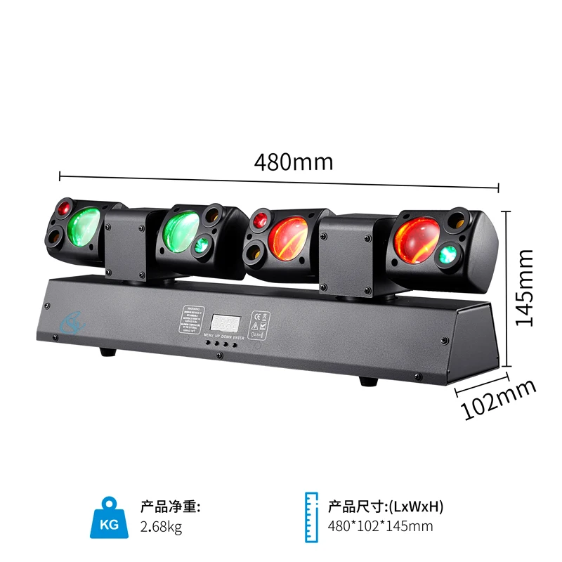 Remote Controller LED 80W RGBW Beam DJ Disco Stage Lighting Effect Party Wedding