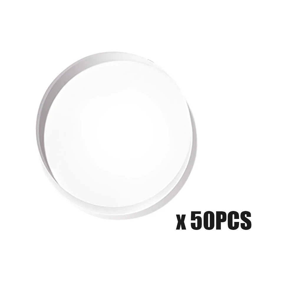 

50pcs Glass Table Top Bumper Furniture Pad Easy Apply Round Spacer Kitchen PVC Home Office Waterproof Living Room Non Adhesive