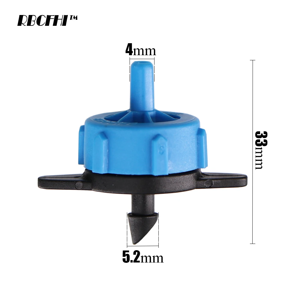 2L 4L 8L Greenhouse Fixed Flow Pressure Compensating Emitter Head Garden plant Water Micro Flow Regulator Irrigation Drippers