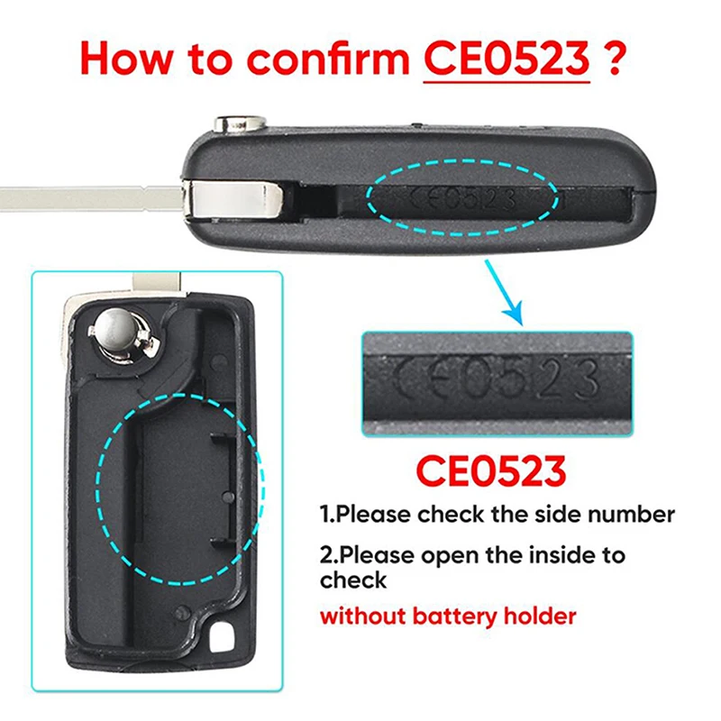 3 Button Remote Key Fob Case Black VA2 CE0536/HU83 CE0523 Fit For Peugeot Expert Citroen Dispatch Fiat Scudo Toyota ProAce key case key case cover remote control case cover