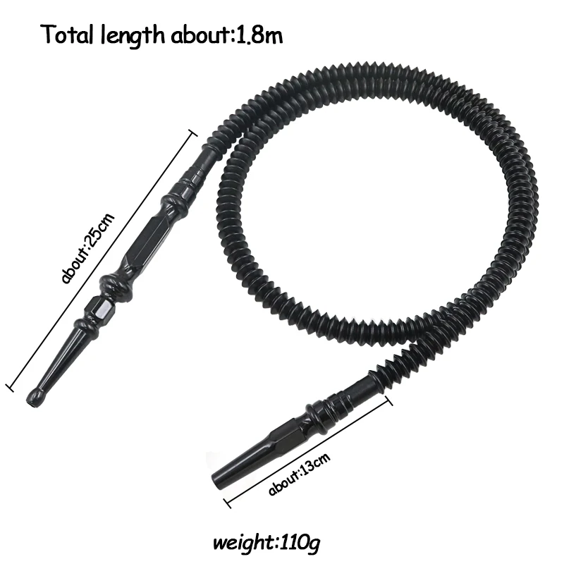 SY 1PC Retractable Shisha Hookah Acrylic Handle Water Hose Pipe Kit Can Be Elongated Narguile Smoking Accessories Vattenpipa