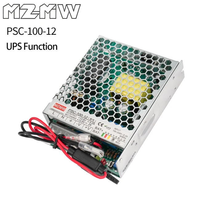PSC-100-12แหล่งจ่ายไฟสลับ100-240VAC AC เป็น DC 100W 13.8V 5.0A 13.8V ฟังก์ชั่นชาร์จ2A SMPS 1