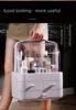 Trendy Dustproof Drawer-style Cosmetic Storage Box Desktop Organizer Skincare Products Comb Tabletop Makeup Holder Rack 1