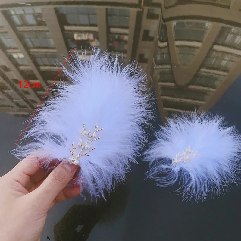 1Pc Fairy Feather Hairpins Hair Clip for Women Girls Fashion Wedding Dance Perform Party Hair Pins Headdress Hair Accessories