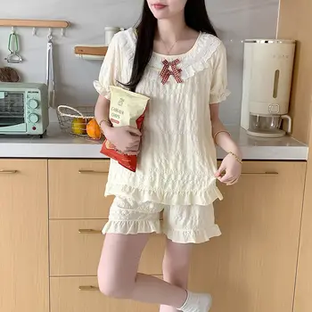 بيجامة صيفية للنساء أطقم بيجامات طقم بيجامات نسائي ملابس نوم بناطيل بيجاما شورت نسائي ملابس داخلية لصالة النوم 3