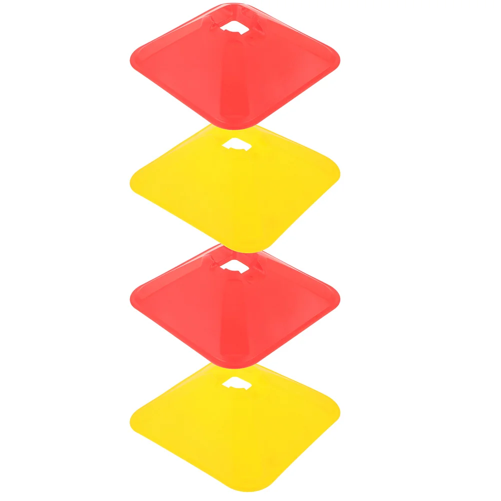 4Pcs Soccer Training Discs Football Training Equipment Colored Disc Cones Sports Training Disc Cones 2 pcs cotton hockey stick tape sports wrapper football elasticity sticky colored duct